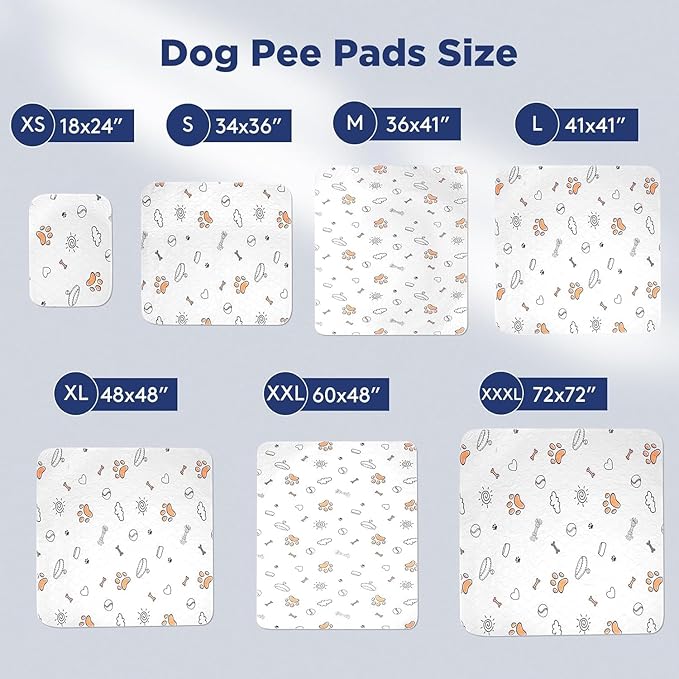 FURTIME Washable Pee Pads for Dogs, 2 Pack Large 41''x41'' Super Absorbent Reusable Dog Training Pads, 100% Waterproof Non-Slip Whelping Playpen Crate Mat Bed Products Gray (Gray Puppy Pads-41x41)