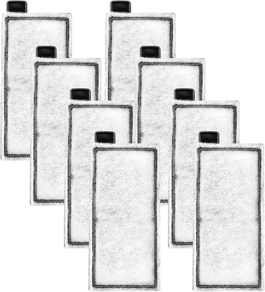VEVOR Aquarium Filter Cotton, 8 PCS Fish Tank Replacement Filter Cartridges for 5 Gal Glass Aquarium, Fishbowl Accessories with Multi-Layer Filtration Easy Installation, for CL20 Models