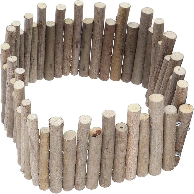 Ejoyous Hamster Wooden Bridge, Wood Ladder Hamster Fence Hideout Cage Bedding Climbing Toys for Syrian Hamsters Gerbil Small Animals (30CM Fence)