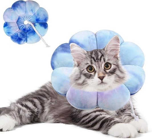 Dog Cat Surgical Recovery Cone Dog Protective Collar, Pet Recovery E-Collar Soft Neck Cone to Stop Licking Wound for Cats & Kittens Small Dog After Surgery