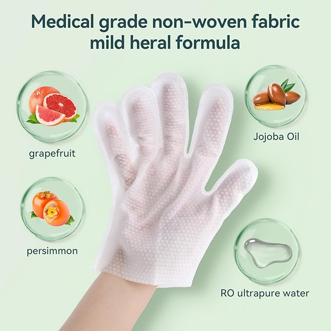 WLP Pet Glove Wipes for Dogs & Cats, Cleaning Deodorizing Hypoallergenic Hydrating Grooming Wipes, Individually Wrapped, Enriched with Aloe & Jojoba Oil for Daily Care, Traveling (24 PCS)