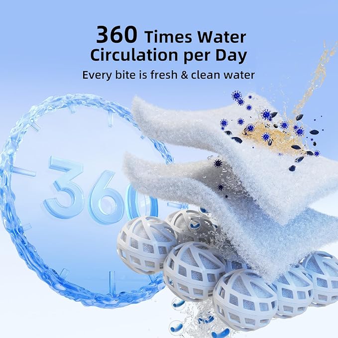 Small Fish Tank Aquarium Kit with Heater, Self Cleaning Hidden Filtration, Light, Lid, Adjustable Water Flow Pump, 2.5 Gallon, Acrylic