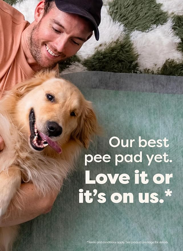 Earth Rated Max Absorbency Puppy Pee Pads for Dogs Absorbs 2X Faster & 2X More, Leak-Proof Odor-Free Potty Training Wee Wee Pad, Unscented, 3XL, 36” x 36”, 24 Count