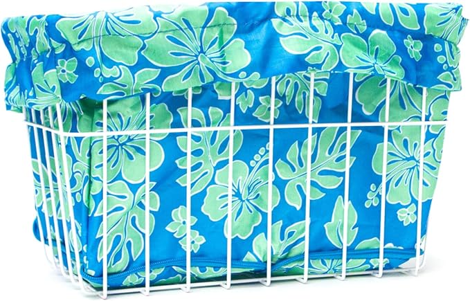 Cruiser Candy Bike Basket Liner Waterproof, Universal Fit for Most Bike Baskets, Stylish 2in1Tote, Bike Basket Cover, EBiKE Front Wire Or Wicker Bike Baskets Fits Up to 15x12x10
