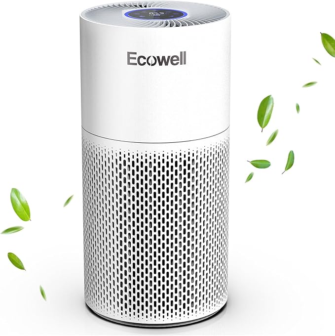 Air Purifiers for Home Large Room Cover 1640 sq.ft, Air Purifiers for Bedroom H13 True HEPA Filter Air Cleaner to Removes 99.97% Mold Pollen Smoke Pet Dander Dust Odor, ECOWELL Model: EAP360