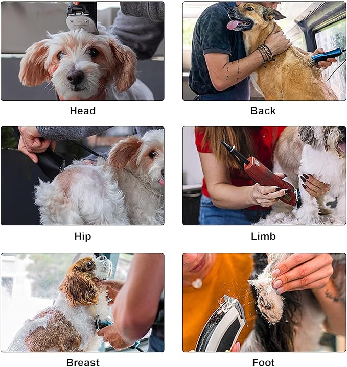 Detachable Pet Dog Clipper Blades, Compatible with Size-10 (1.5mm), Most Oster A5, KM Series Clippers,Made of Stainless Steel Blade 1Pack