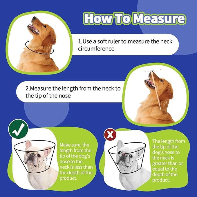 Dog Cone Collar Soft Cone for Medium Dogs After Surgery Adjustable Elizabethan Collar for Dogs to Stop Licking Wounds, Biting Stitches Professional Pet Recovery Cones E-Collar for Dog