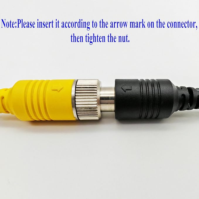 Bus Truck Vehicle Backup Cameras Wide View Angle cab cam Rearview Reverse Waterproof Night Vision 4 PIN Cam for Travel Trailer/Pickup/Van/RV Camper/Motor Home (12V,package not include extension cable)