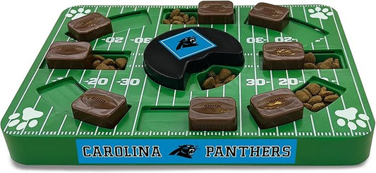 Pets First NFL Carolina Panthers Puzzle Toy, Puzzle Treat Dog Toy, Interactive Dog Treat Toy, Dog Puzzle