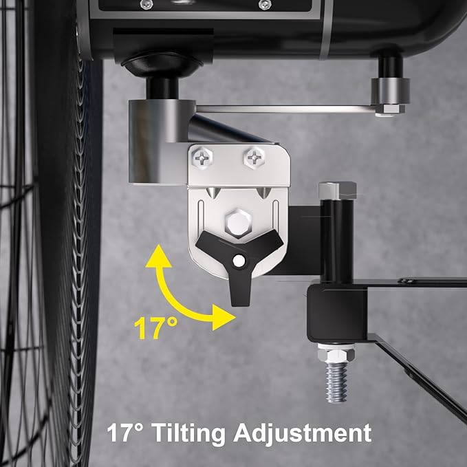 9600 CFM 30" Outdoor Wall Mount Misting Fans with 2 Pack, High Velocity 3-Speed Waterproof Professional Oscillating Wall Fan, Heavy Duty Industrial Fan for Commercial, Garage, Warehouse, UL Listed