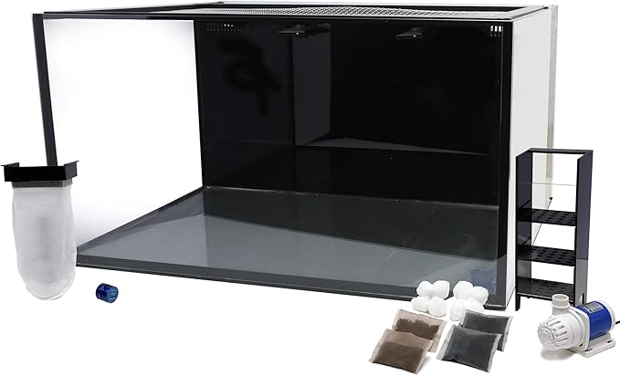 Innovative Marine Nuvo Fusion Pro 2 All in One - 50 Gallon Aquarium with White APS Stand with Leveling Frame