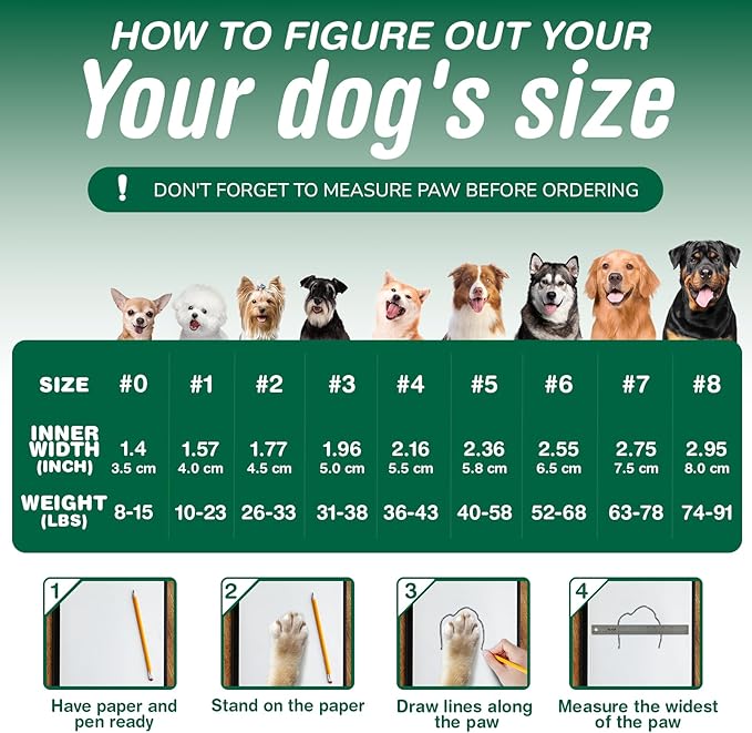 Dog Shoes for Large Dogs, Anti-Slip Dog Boots for Winter Snow, Hot Pavement, Dog Booties & Paw Protectors Blue Size 6