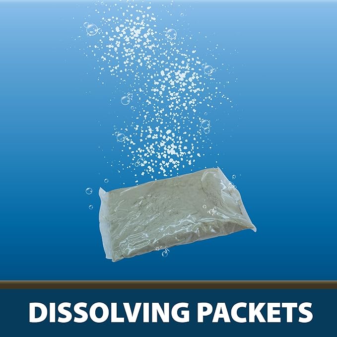 Airmax PondClear Packets, Beneficial Bacteria & Enzyme Clarifier Treatment with Ecoboost PRx, Clear & Clean Pond & Lake Water, Safe for Fish, 12-Count