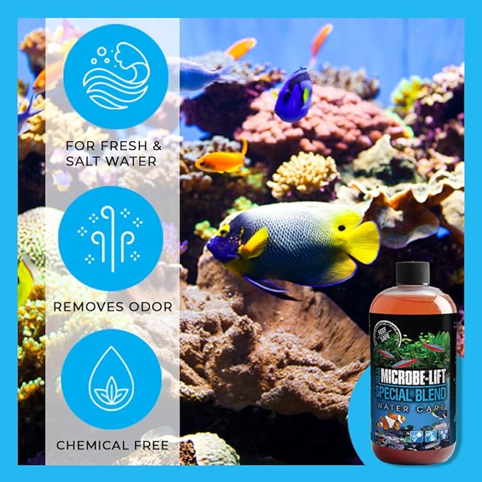 Microbe-Lift SBH04 Special Blend Aquarium and Fish Tank Cleaner for Freshwater and Saltwater, 4 Ounces