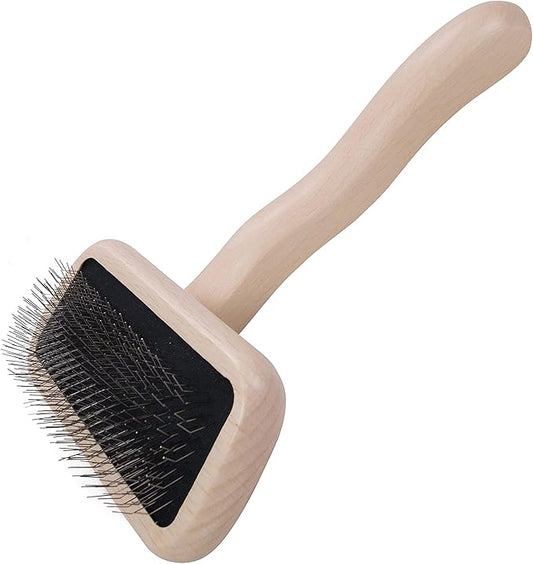 Chris Christensen Karben II Slicker Brush for Dogs, Groom Like a Professional, Ideal For All Coat Types, Remove Shedding Coat, Tangles and Dead Undercoat, 17 mm Stainless Steel Pins, Small
