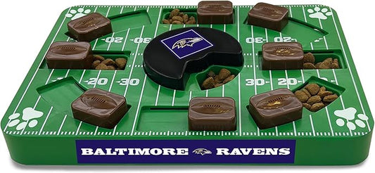 Pets First NFL Baltimore Ravens Puzzle Toy, Interactive Dog Puzzle Treat Toy