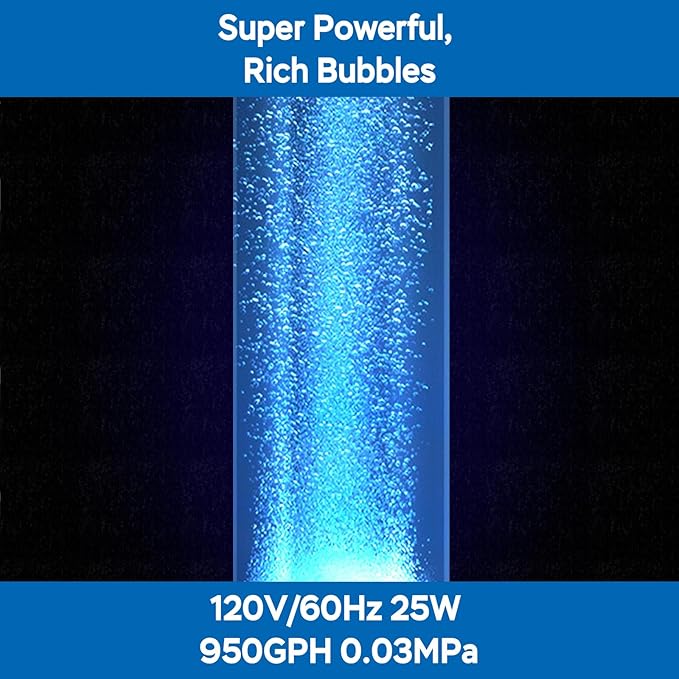 AquaMiracle Linear Air Pump ZP-40/ZP-60/ZP-100/ZP-200 for Pond Aeration, 635/950/1600/4000GPH Septic Air Pump Pond Aerators for Outdoor Ponds, Waste Treatment, Aquarium, Fish Farm, Seafood Restaurant