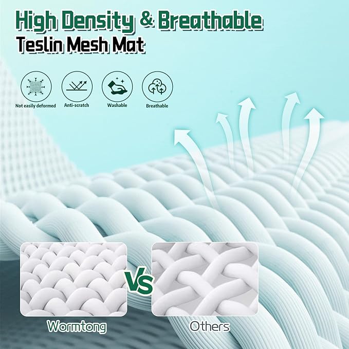 Elevated Outdoor Dog Bed with Canopy & Adjustable Feet - Larger Shade for Camping, Backyard & Patio