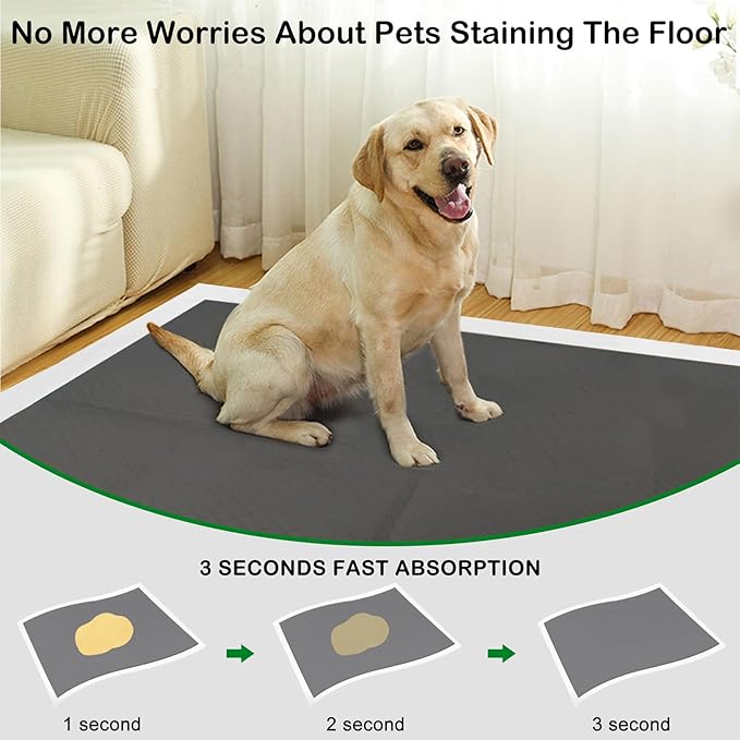 ELEGX Extra Large 28"x44" 30 Pcs Odor-Control Super Absorbency Charcoal Pee Pads for Dogs,Leak-Proof Pet Training Pee Pads,Thicken Disposable Potty Pads Puppy Training Pads for Cats Rabbits