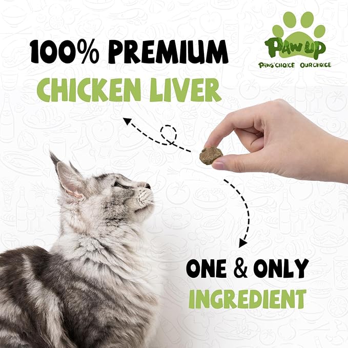 Freeze Dried Chicken Liver Pet Treats, High Protein Freeze-Dried Pet Food for Dogs, Cats, Fresh Ingredient Snacks, 4.6 oz, Rawhide Free&Grain Free