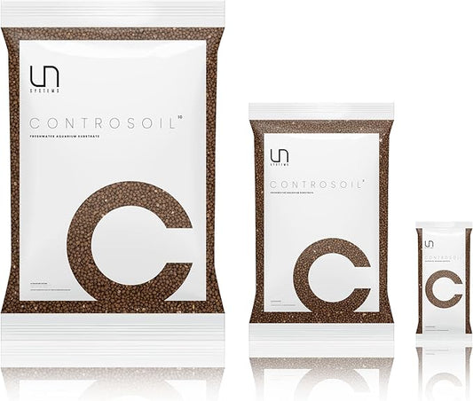 Ultum Nature Systems Controsoil - Freshwater Aqua Soil Substrate for Fish, Shrimp, Live Plant Propagation and Aquascaping - 6.8pH Low Ammonia, Volcanic Ash - Brown, Extra Fine (10 Liter | 20LB)