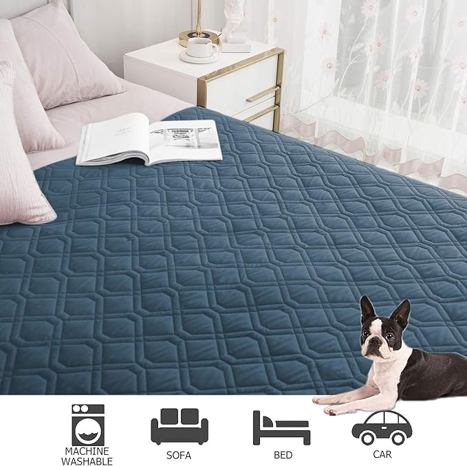 Ameritex Waterproof Blanket Reversible Dog Bed Cover Pet Blanket for Furniture Bed Couch Sofa