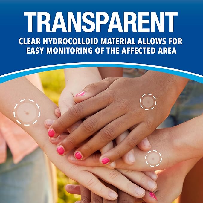 Cutter Bug Bite Patches Itch Relief Hydrocolloid Patches for Kids & Adults, Absorbs Fluids, Helps Heal, Prevents Scratching, Mosquito Itch Relief, Hydrocortisone & Suction Tool Alternative, 51 Count