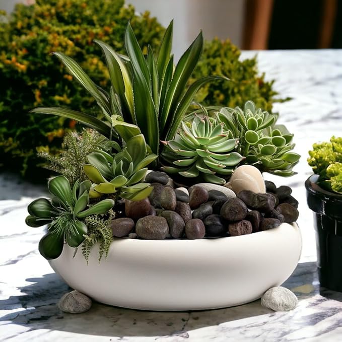 HappyFiller Natural Decorative Red Pebbles Polished Gravel Rocks Stones for Aquarium,Fish Turtle Tank,Outdoor Indoor Plants Top Dressing,Succulents Soil Cover,Garden Landscaping,18 LB