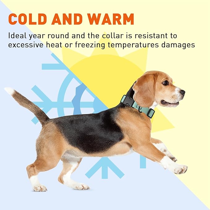 Dogline Biothane Waterproof Dog Collar with Quick Release Buckle Strong Coated Nylon Webbing with Odor- Proof for Easy Care Easy to Clean Fits Small Medium Large Dogs, Sage Green 5/8" W 9-14" L