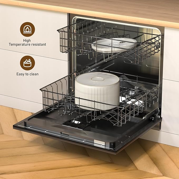 DOOOB Ceramic Cat Water Fountain, 2.1L/71oz Ceramic Cat Fountains, Automatic Pet Water Fountain for Cats, Pet Water Fountain with Ultra-Quiet Pump and 3 Filters & 3 Sponges (Beige)