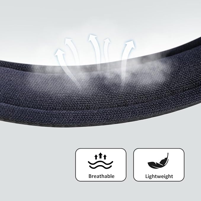 Didog Soft Padded Dog Collars for Small Dogs, Lightweight and Breathable Dog Collar with Metal Buckle for Puppy, Black, S