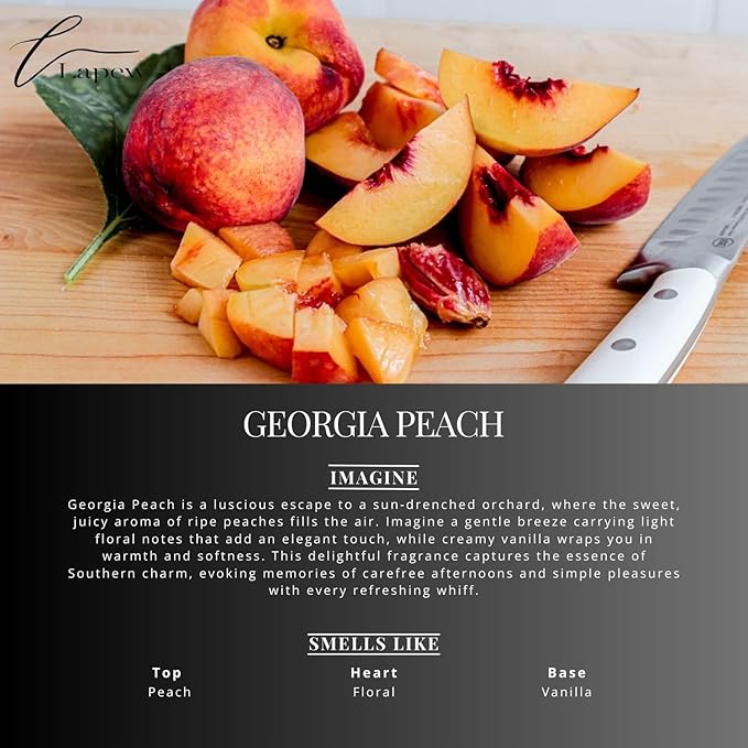 Georgia Peach Carpet Freshener Powder Refill 36 oz | Powerful Odor Eliminator for Home | Upholstery Deodorizer | Carpet Deodorizer | Pet Urine | Cat Litter Box