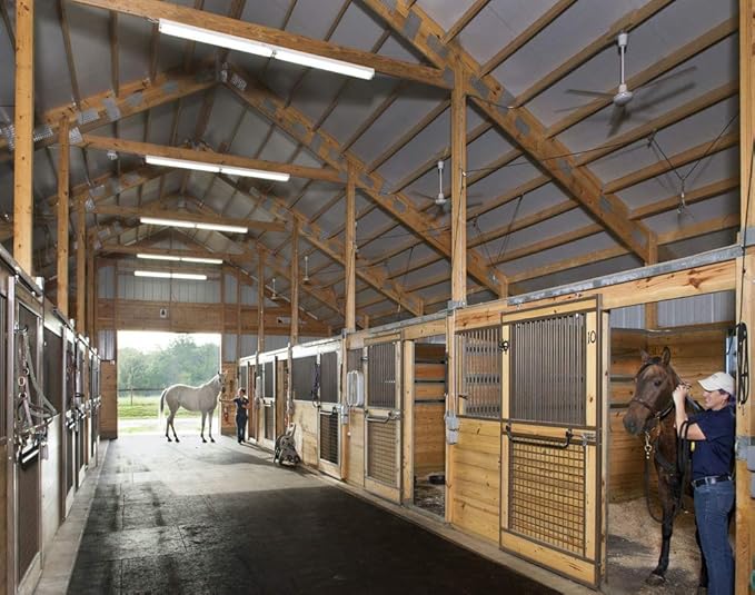 American Floor Mats - Horse/Stable Mats - Heavy Duty Stall Mats - Thick, Durable Rubber Flooring Solid Black 1/2" Thick – 4' x 50' Roll