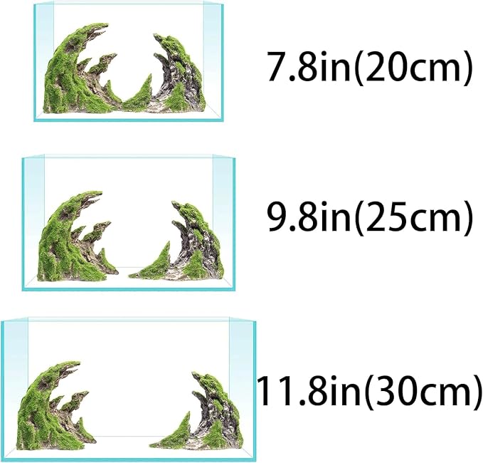 Novelsite Fish Tank Accessories, Aquarium Decorations, Scenery, Rock Ornaments - Create Aquatic Beauty with Premium Aquarium Decorations,8.5" W x 4.5" H x 3.2" D
