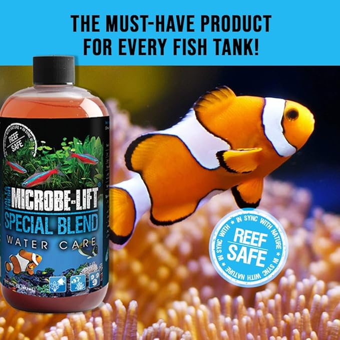 Microbe-Lift SBH04 Special Blend Aquarium and Fish Tank Cleaner for Freshwater and Saltwater, 4 Ounces