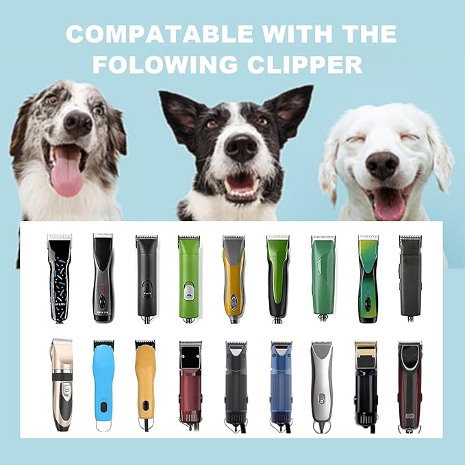 Detachable Pet Dog Clipper Blades, Compatible with Size-10 (1.5mm), Most Oster A5, KM Series Clippers,Made of Stainless Steel Blade 1Pack