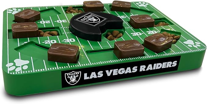 Pets First NFL LAS Vegas Raiders Puzzle Toy, Puzzle Treat Dog Toy, Interactive Dog Treat Toy, Dog Puzzle