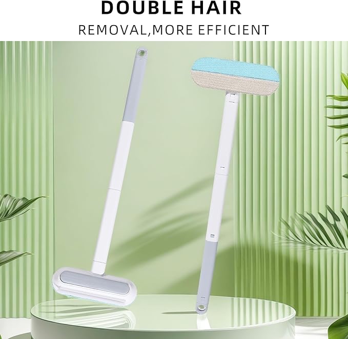 4-in-1 Pet Deshedding Tool for Cats and Dogs, a Multi-Functional pet Hair Remover. This extendable Dog and cat Hair Removal Brush is Suitable for Furniture, Sofas, and Carpets