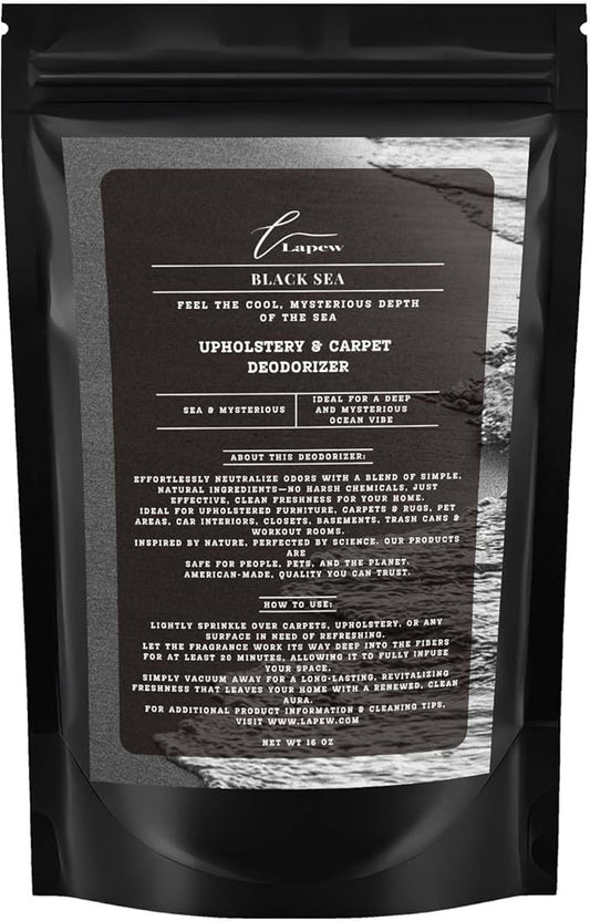 Black Sea Carpet Freshener Powder: Powerful Odor Eliminator for Home, Upholstery Deodorizer, Carpet Deodorizer, Pet Urine, Cat Litter Box - Black Sea Fragrance.