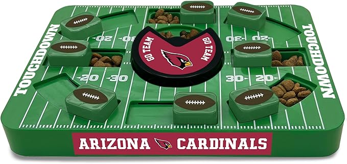 Pets First NFL Arizona Cardinals Large Puzzle Toy, Dog Puzzle Treat Toy, New Large Size, Interactive Dog Treat Toy, Dog Slow Feeding Toy