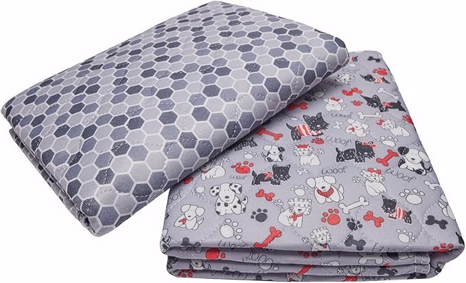 Caldwell's Pet Supply Co. 30x36 Potty Pads, Washable Pee Pads for Dogs, Reusable Pee Pad for Dogs, Puppy Potty Mat, Whelping Rug, Reusable Puppy Mat, Waterproof Rug for Dog, for Medium Dog (Set of 2)