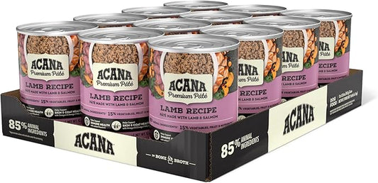 ACANA Premium Pate in Bone Broth Grain-free Wet Dog Food Lamb Recipe 12.8oz Cans (12 Count)