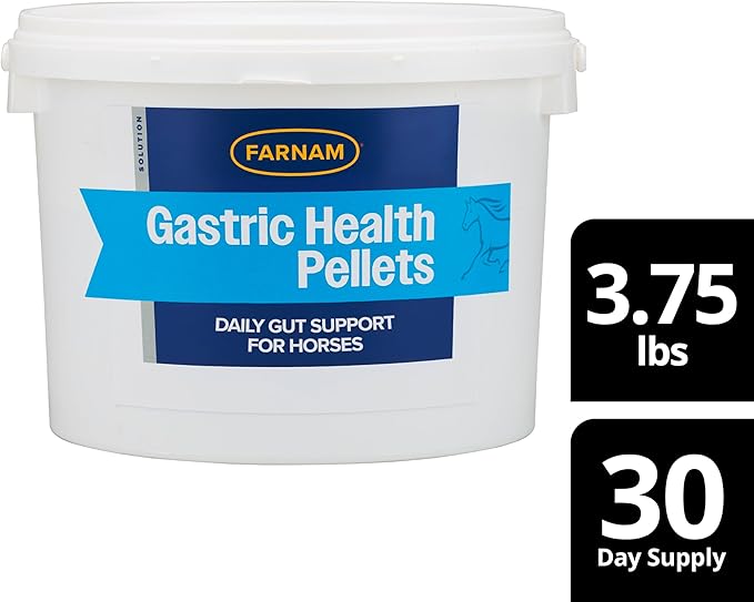 Farnam Gastric Health Pellets, Daily Gut and Digestive Health Supplement for Horses Helps Maintain a Healthy Gastrointestinal Tract and Gut Function