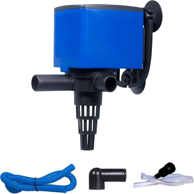 Water Pump 475 GPH Submersible Internal Aquarium Powerhead Water Pump Ultra Quiet for Aquarium,Fish Tank -3 Pack
