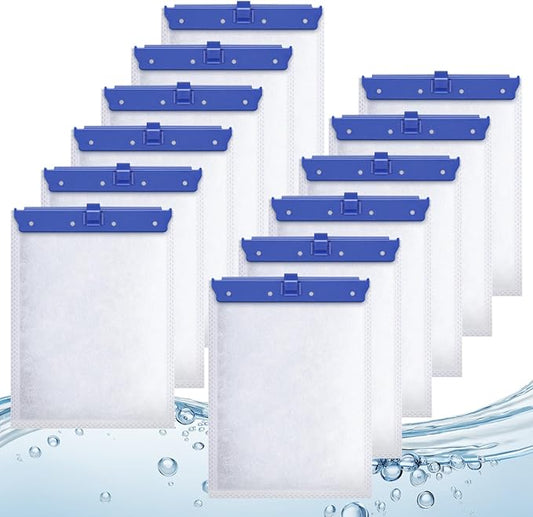 Aquarium Filter Cartridge for Tetra Whisper Bio Bag Power Filters, 12 Pack Large Filter Cartridges for Tetra Repto Filter