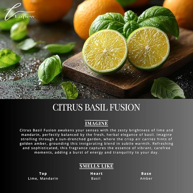 Citrus Basil Fusion Carpet Freshener Powder Refill 36 oz | Powerful Odor Eliminator for Home | Upholstery Deodorizer | Carpet Deodorizer | Pet Urine | Cat Litter Box | Lime Basil Mandarin Fragrance