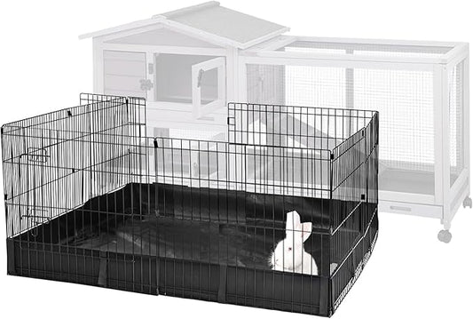 Aivituvin Rabbit Playpen Pet Pen Small Animal Cage with Waterproof Liner - Extension Playpen