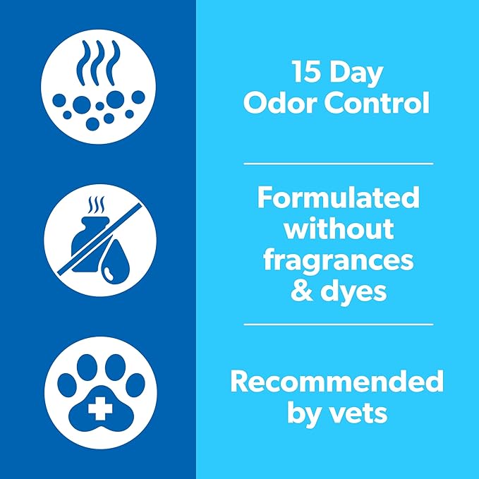 Fresh Step Advanced Simply Unscented Clumping Litter, Fresh Step Unscented Cat Litter Fights Odor on Contact, 18.5 lb. Box