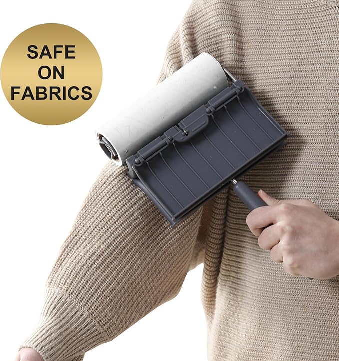 Fedicelly Lint Rollers Pet Hair Extra Sticky Furniture,Cat Dog Hair Remover Laundry Clothes Carpet, 6.3 inches Wider with 320 Sheets Large Lint Remover Brush for Couch