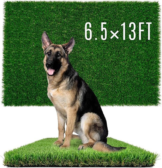 Fake Grass for Dog to Pee on Artificial Grass for Dogs Grass Turf Mats for Puppy Pee Training Dog Pee Pads Extra Large for Dogs 6.5x13FT Dog Supplies Reusable